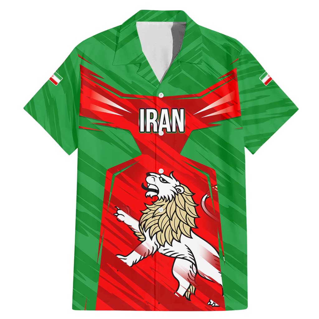 Iran National Pride Family Matching Mermaid Dress and Hawaiian Shirt with Bold Lion Crest and Country Silhouette