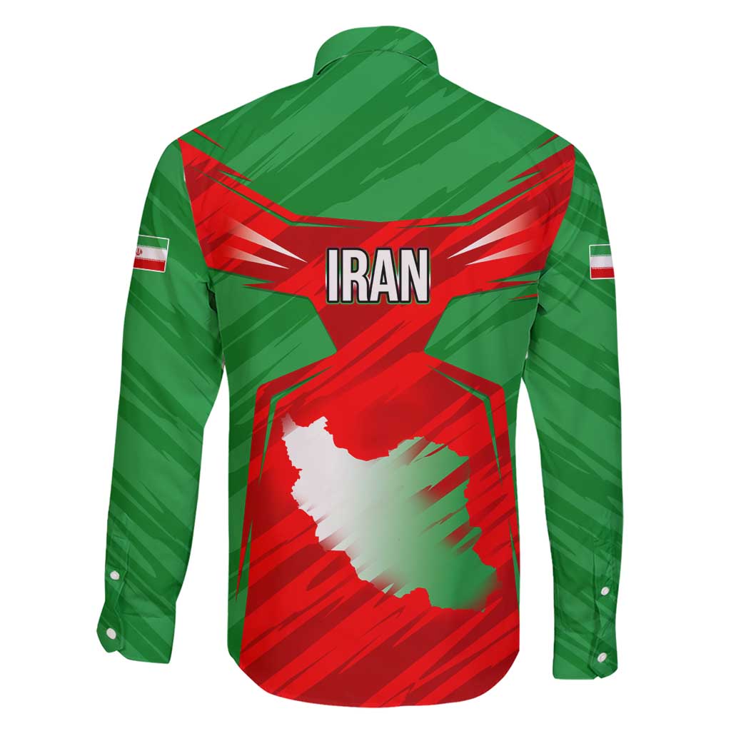 Iran National Pride Family Matching Short Sleeve Bodycon Dress and Hawaiian Shirt with Bold Lion Crest and Country Silhouette