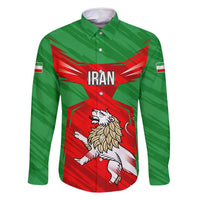 Iran National Pride Family Matching Summer Maxi Dress and Hawaiian Shirt with Bold Lion Crest and Country Silhouette