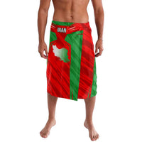 Iran National Pride Lavalava with Bold Lion Crest and Country Silhouette