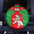 Iran National Pride Spare Tire Cover with Bold Lion Crest and Country Silhouette