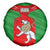Iran National Pride Spare Tire Cover with Bold Lion Crest and Country Silhouette