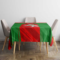 Iran National Pride Tablecloth with Bold Lion Crest and Country Silhouette