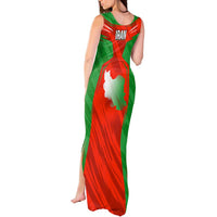 Iran National Pride Tank Maxi Dress with Bold Lion Crest and Country Silhouette