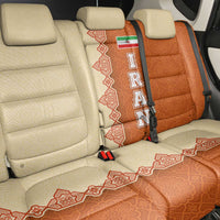 Iran Heritage Back Car Seat Cover with Traditional Pattern and Royal Emblem Design