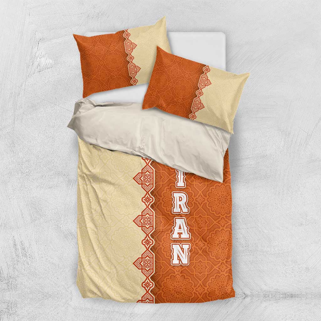 Iran Heritage Bedding Set with Traditional Pattern and Royal Emblem Design