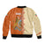 Iran Heritage Bomber Jacket with Traditional Pattern and Royal Emblem Design