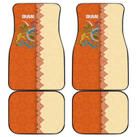 Iran Heritage Car Mats with Traditional Pattern and Royal Emblem Design