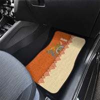 Iran Heritage Car Mats with Traditional Pattern and Royal Emblem Design