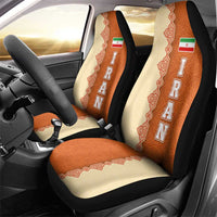 Iran Heritage Car Seat Cover with Traditional Pattern and Royal Emblem Design