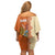 Iran Heritage Family Matching Off Shoulder Short Dress and Hawaiian Shirt with Traditional Pattern and Royal Emblem Design