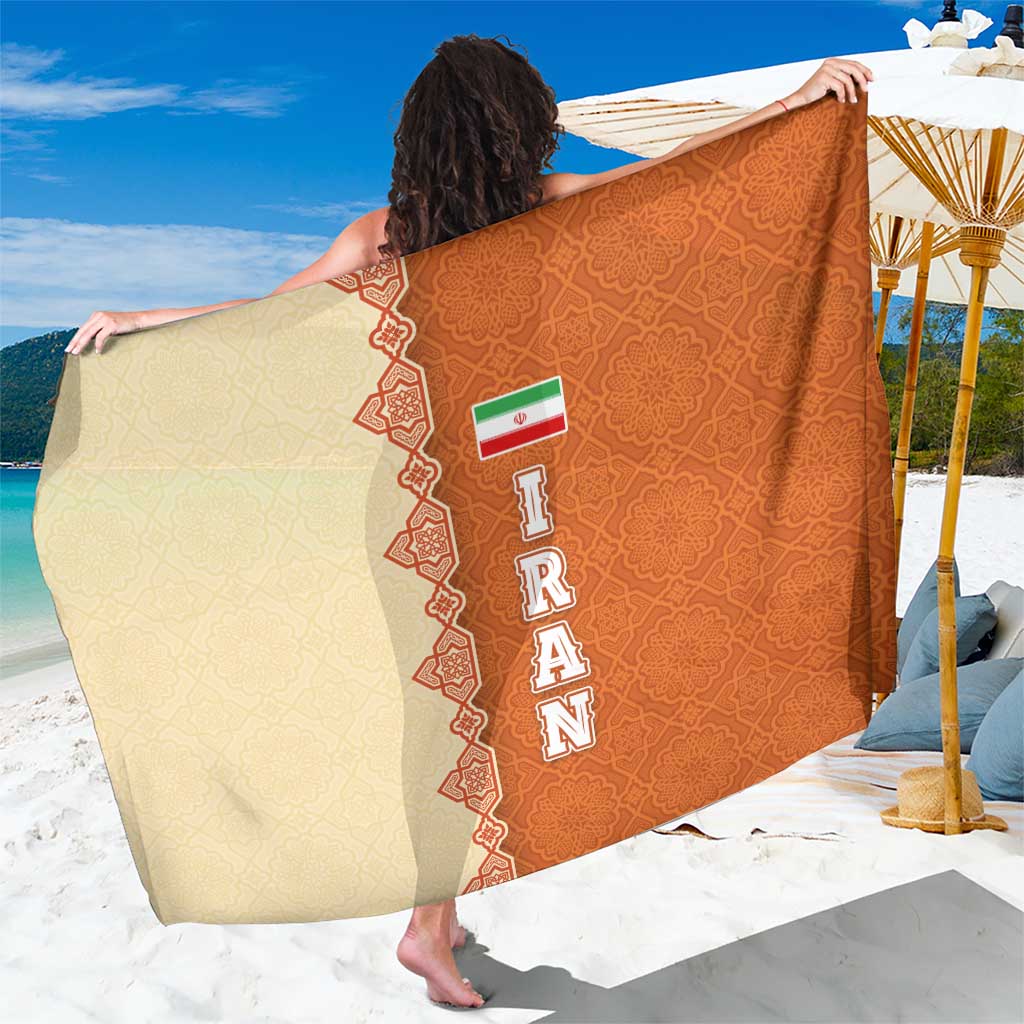 Iran Heritage Sarong with Traditional Pattern and Royal Emblem Design