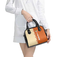 Iran Heritage Shoulder Handbag with Traditional Pattern and Royal Emblem Design