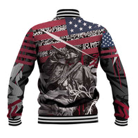 Hip Hop Graffiti Baseball Jacket with Rapper Portrait and American Flag Street Art - Wonder Print Shop