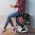 Hip Hop Graffiti Luggage Cover with Rapper Portrait and American Flag Street Art - Wonder Print Shop