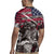 Hip Hop Graffiti Rugby Jersey with Rapper Portrait and American Flag Street Art - Wonder Print Shop