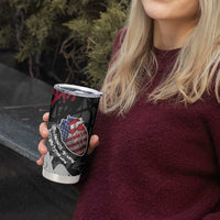 Hip Hop Graffiti Tumbler Cup with Rapper Portrait and American Flag Street Art - Wonder Print Shop