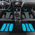 Custom Bowling Team Car Mats with Blue Bowling Pin Heartbeat Graphic and Winged Emblem - Wonder Print Shop