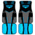 Custom Bowling Team Car Mats with Blue Bowling Pin Heartbeat Graphic and Winged Emblem - Wonder Print Shop