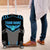 Custom Bowling Team Luggage Cover with Blue Bowling Pin Heartbeat Graphic and Winged Emblem - Wonder Print Shop
