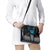 Custom Bowling Team Shoulder Handbag with Blue Bowling Pin Heartbeat Graphic and Winged Emblem - Wonder Print Shop