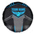 Custom Bowling Team Spare Tire Cover with Blue Bowling Pin Heartbeat Graphic and Winged Emblem - Wonder Print Shop