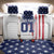 Motocross Rider Graphic Dirtbike Racing Back Car Seat Cover with Distressed American Flag and Custom Number - Wonder Print Shop