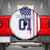 Motocross Rider Graphic Dirtbike Racing Spare Tire Cover with Distressed American Flag and Custom Number - Wonder Print Shop