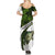 Crappie Fishing Green Camo Summer Maxi Dress with Leaf Camouflage and Custom Name Design - Wonder Print Shop