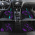 Strike Bowling Graphic Car Mats with Purple Black Marble Texture and Custom Team Name - Wonder Print Shop