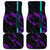 Strike Bowling Graphic Car Mats with Purple Black Marble Texture and Custom Team Name - Wonder Print Shop