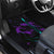 Strike Bowling Graphic Car Mats with Purple Black Marble Texture and Custom Team Name - Wonder Print Shop