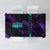 Strike Bowling Graphic Tablecloth with Purple Black Marble Texture and Custom Team Name - Wonder Print Shop