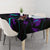 Strike Bowling Graphic Tablecloth with Purple Black Marble Texture and Custom Team Name - Wonder Print Shop