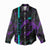 Strike Bowling Graphic Women Casual Shirt with Purple Black Marble Texture and Custom Team Name - Wonder Print Shop