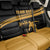 Bowling Player Silhouette Back Car Seat Cover with Gold Strike Motion and Custom Team Name Design - Wonder Print Shop
