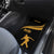Bowling Player Silhouette Car Mats with Gold Strike Motion and Custom Team Name Design - Wonder Print Shop