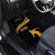 Bowling Player Silhouette Car Mats with Gold Strike Motion and Custom Team Name Design - Wonder Print Shop