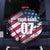 Motocross Rider Spare Tire Cover with American Flag Grunge Pattern and Custom Name Number - Wonder Print Shop