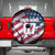 Motocross Rider Spare Tire Cover with American Flag Grunge Pattern and Custom Name Number - Wonder Print Shop