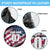 Motocross Rider Spare Tire Cover with American Flag Grunge Pattern and Custom Name Number - Wonder Print Shop