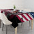 Motocross Rider Tablecloth with American Flag Grunge Pattern and Custom Name Number - Wonder Print Shop