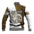 Walleye Fishing Baseball Jacket with Reeds Background and Custom Name Design - Wonder Print Shop