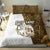 Walleye Fishing Bedding Set with Reeds Background and Custom Name Design - Wonder Print Shop