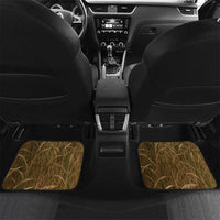 Walleye Fishing Car Mats with Reeds Background and Custom Name Design - Wonder Print Shop