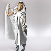 Walleye Fishing Hooded Blanket with Reeds Background and Custom Name Design - Wonder Print Shop