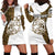 Walleye Fishing Hoodie Dress with Reeds Background and Custom Name Design - Wonder Print Shop