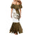 Walleye Fishing Mermaid Dress with Reeds Background and Custom Name Design - Wonder Print Shop