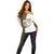 Walleye Fishing Off Shoulder Sweater with Reeds Background and Custom Name Design - Wonder Print Shop