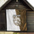 Walleye Fishing Quilt with Reeds Background and Custom Name Design - Wonder Print Shop